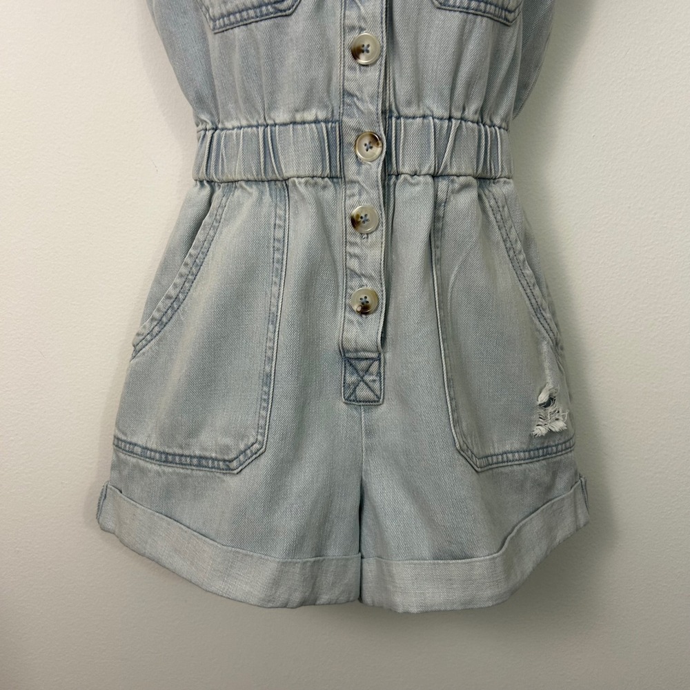 Show Me Your Mumu Cannon Romper‎ Dockside Light Wash Denim XS - Picture 4 of 11